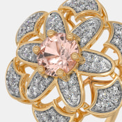 The Zinnia Rose Cocktail Ring - thumb 3