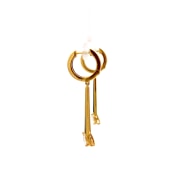 The Netanya Dangle Hoop Earrings - thumb 4