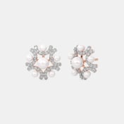The Luna Shell Stud Earrings - thumb 1