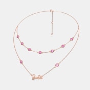 The Barbie Rose Layered Necklace - thumb 4
