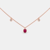 The Blazing Rubinoo Station Necklace - thumb 3