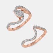 The Abstrackpear Bridal Ring Set - thumb 5