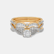 The Evlen Solitaire Bridal Ring Set - thumb 8