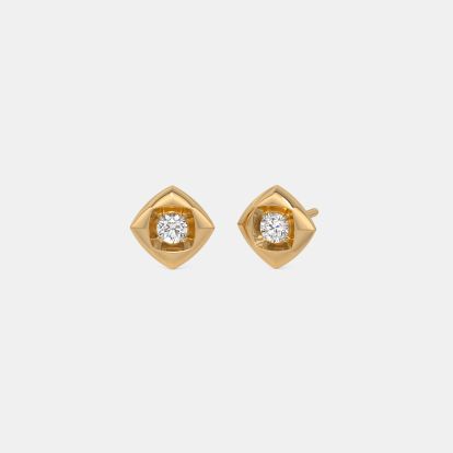 The Sabrea Solitaire Stud Earrings - image 1