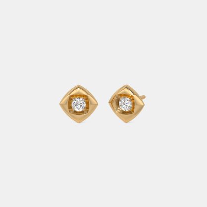 The Sabrea Solitaire Stud Earrings