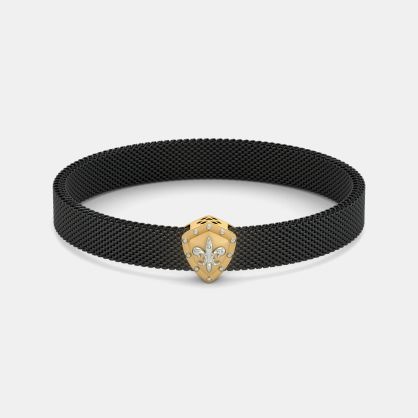 The Fleur De Lys Steel Bracelet
