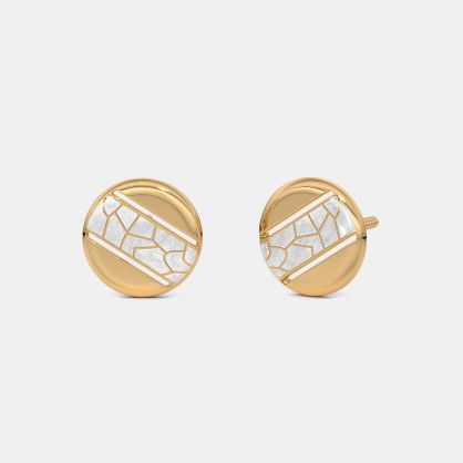 The Pearl Fragment Stud Earrings
