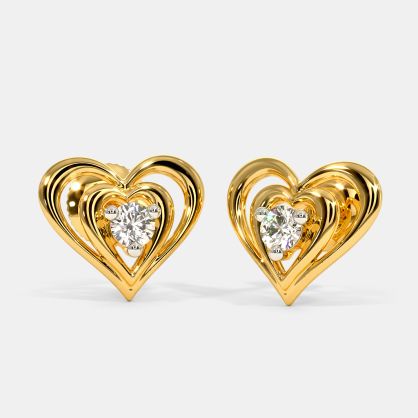 Gold Earrings Buy 2650 Gold Earring Designs Online In India 2020 Bluestone Com