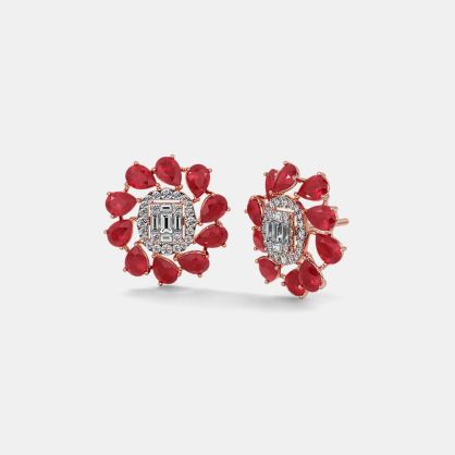 The Rubyfloret Stud Earrings