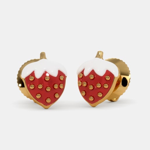 The Strawberry Love Earrings For Kids