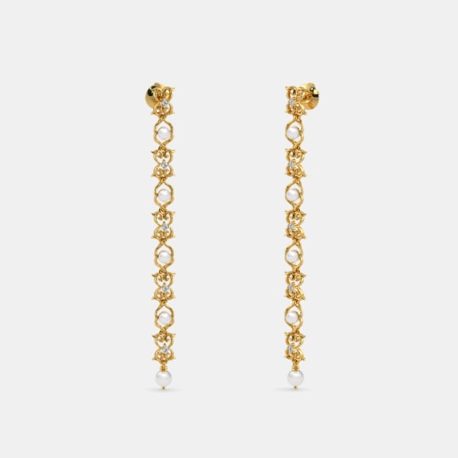 100 Gold Earring Designs Online In India 2018 Bluestone The Penchant Drop Earrings