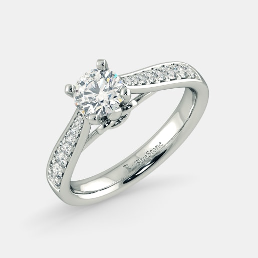 Solitaire Diamond Ring Designs Online In India 2018 Bluestone The Subtlely Charming Ring