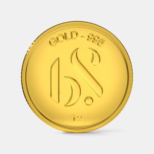 1 gram 24 KT Gold Coin