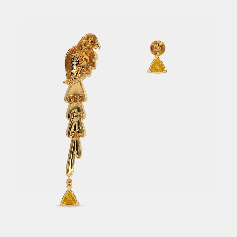 The Scarlet Macaw Mismatch Drop Earrings - image 6
