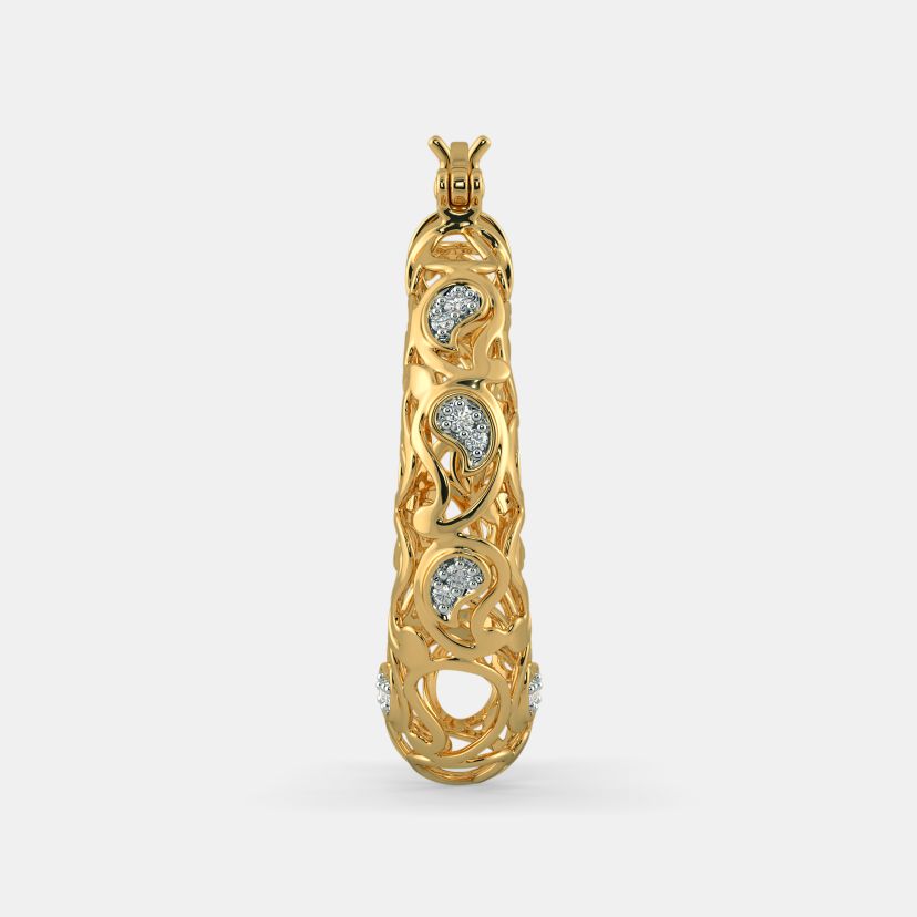 The Jaimini Paisley Hoop Earrings - image 7