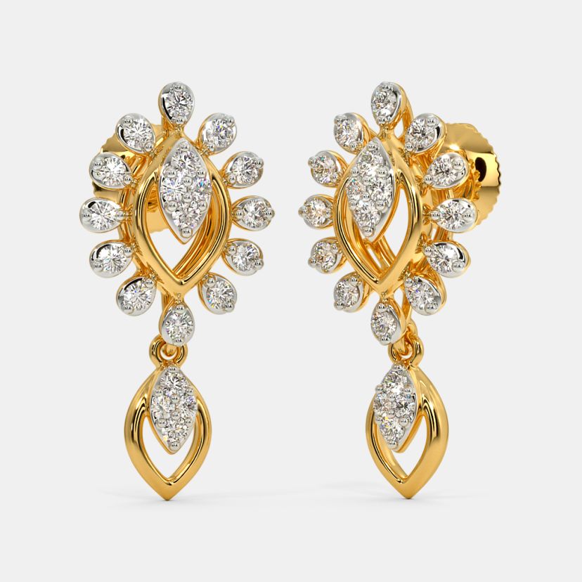 Drop Earrings Kalyan Jewellers Earrings Diamond Buy 150+ Diamond