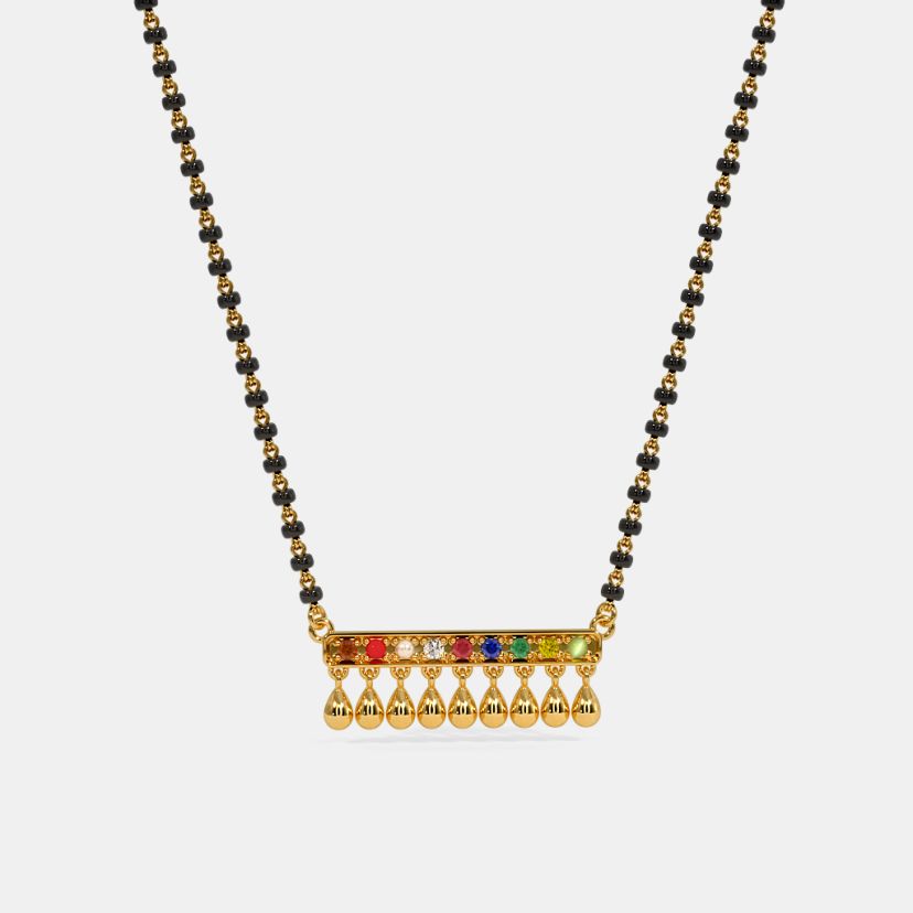 The Mythili Navaratna Mangalsutra Pendant - image 1