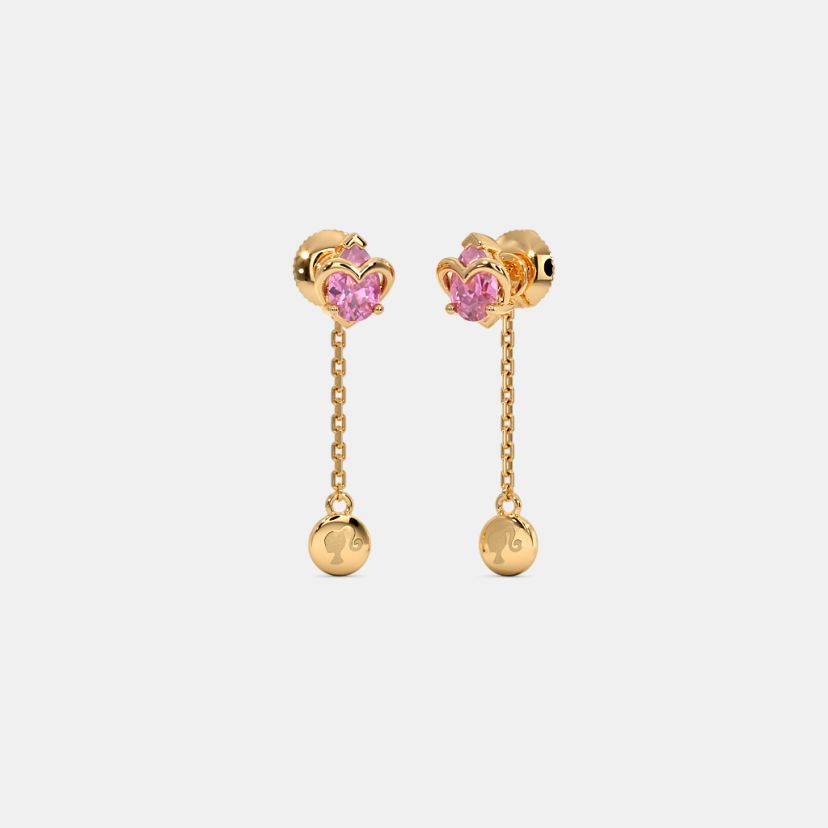 The Hidden Heart Front Back Earrings - image 1