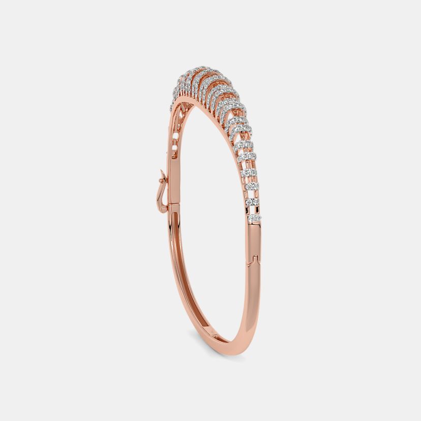 The Encrusted Diamond Oval Bangle - image 5