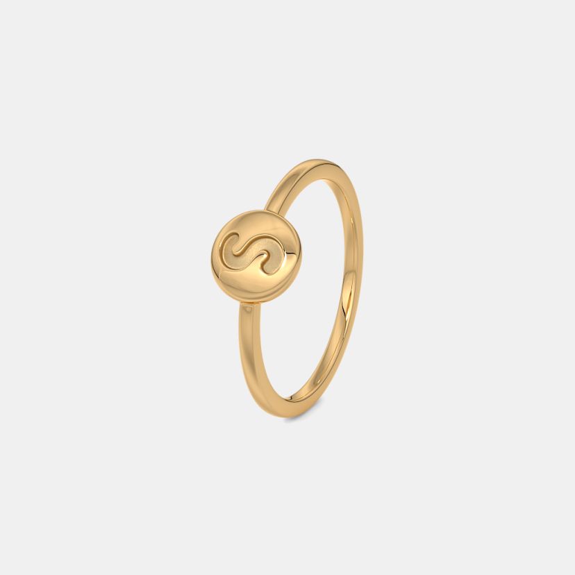 The Elvy S Initial Kids Ring - image 1
