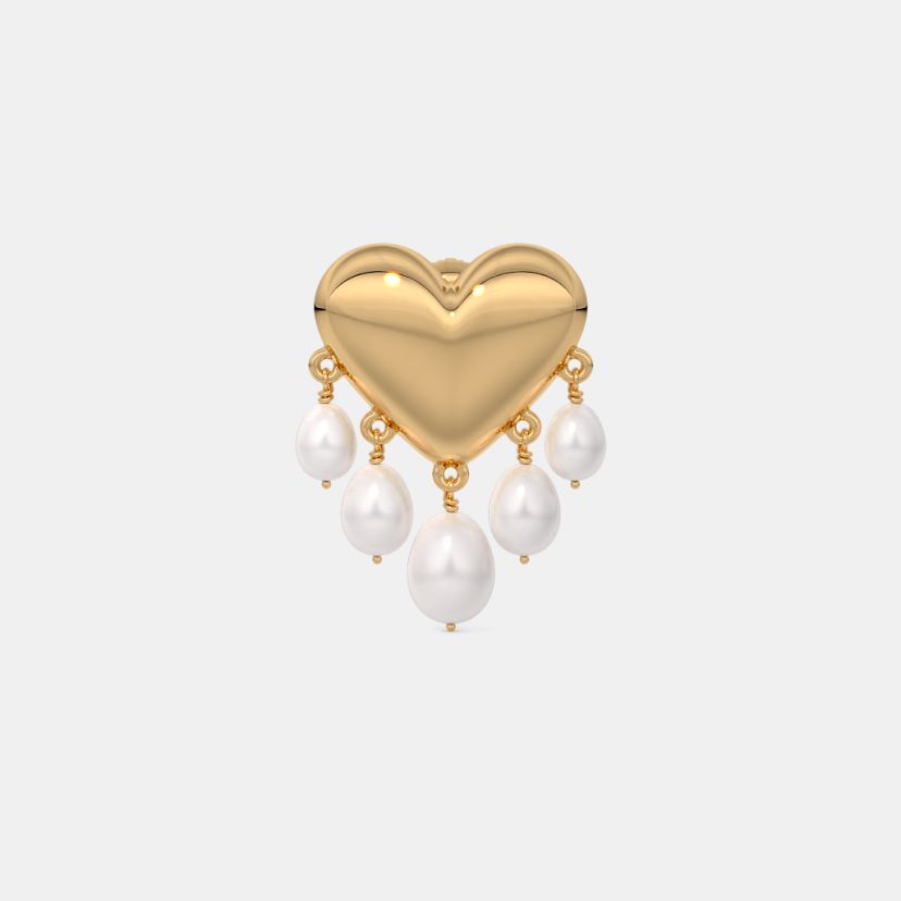 The Aeila Heart Drop Earrings - image 4