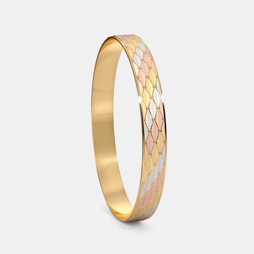 The Gleamora Textured Round Bangle - image 5