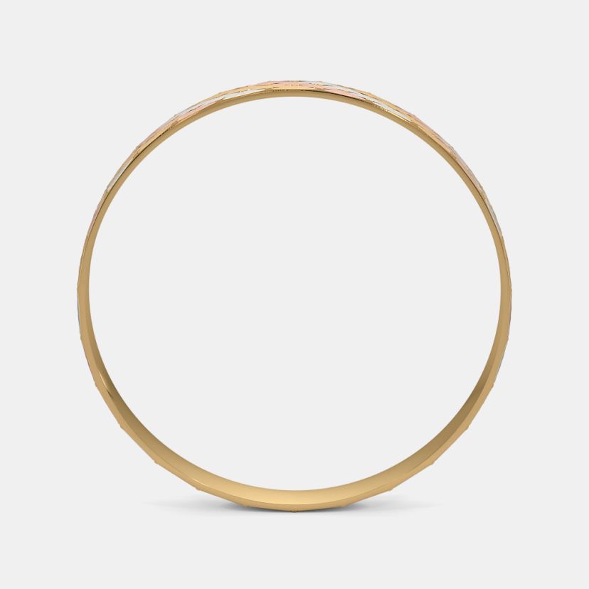 The Gleamora Textured Round Bangle - image 6