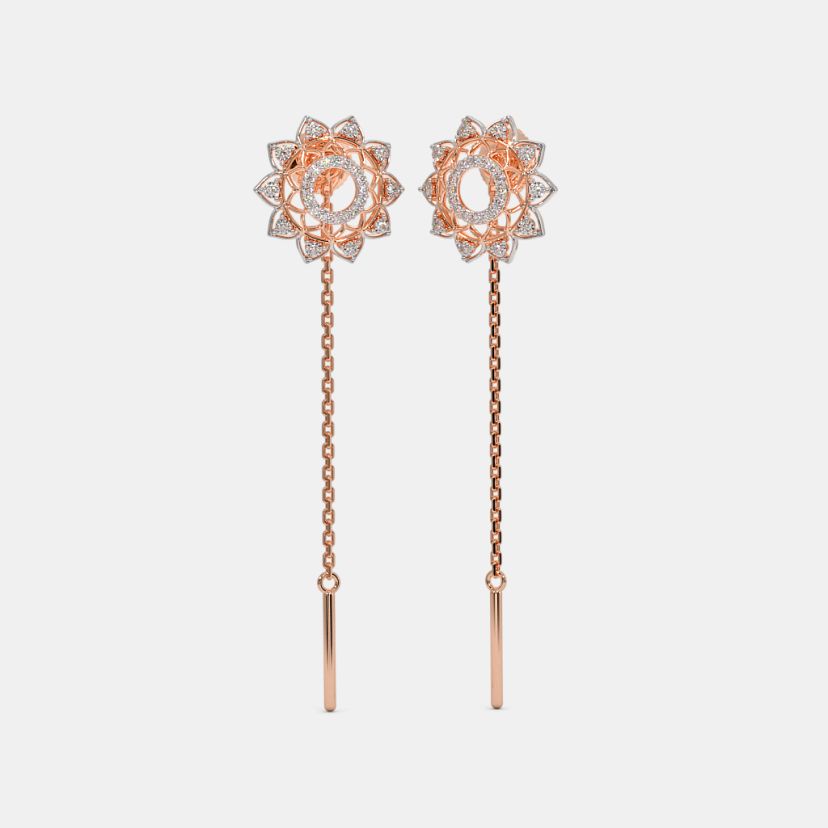 The Niddle Flower Sui Dhaga Earrings - image 1