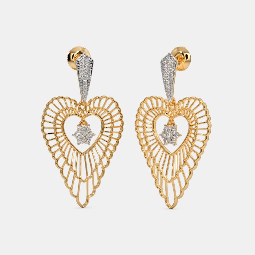 The Fairy Heart Drop Earrings - image 1