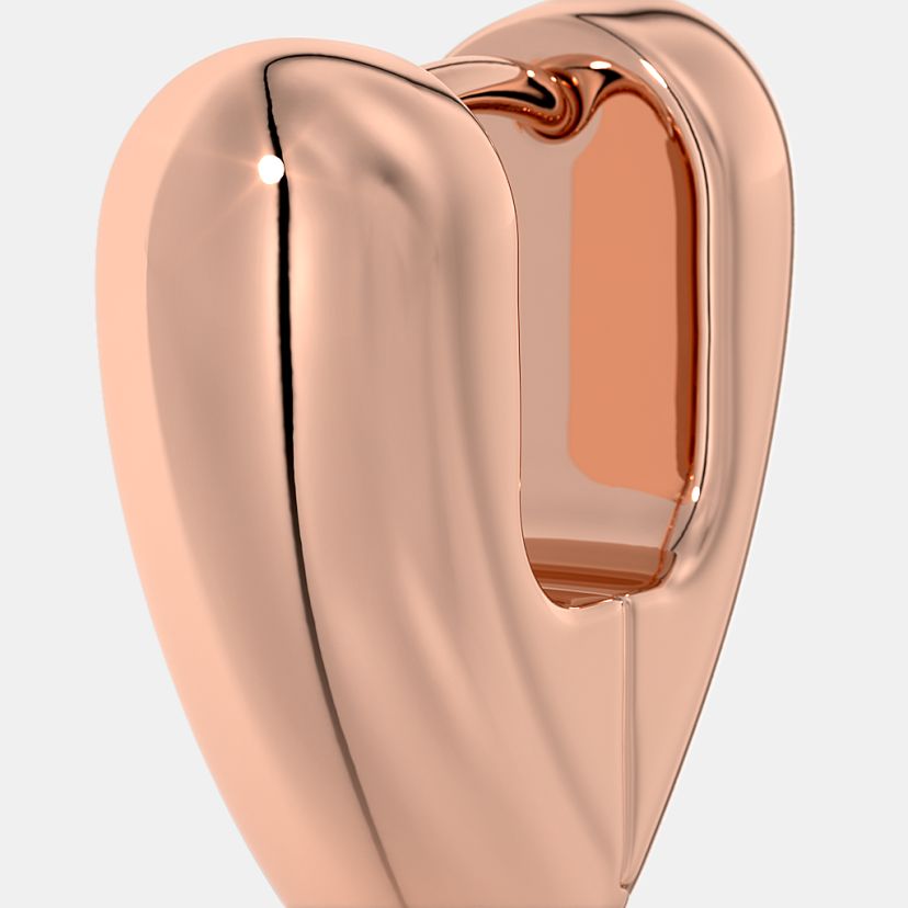 The Love Facet Huggie Earrings - image 4