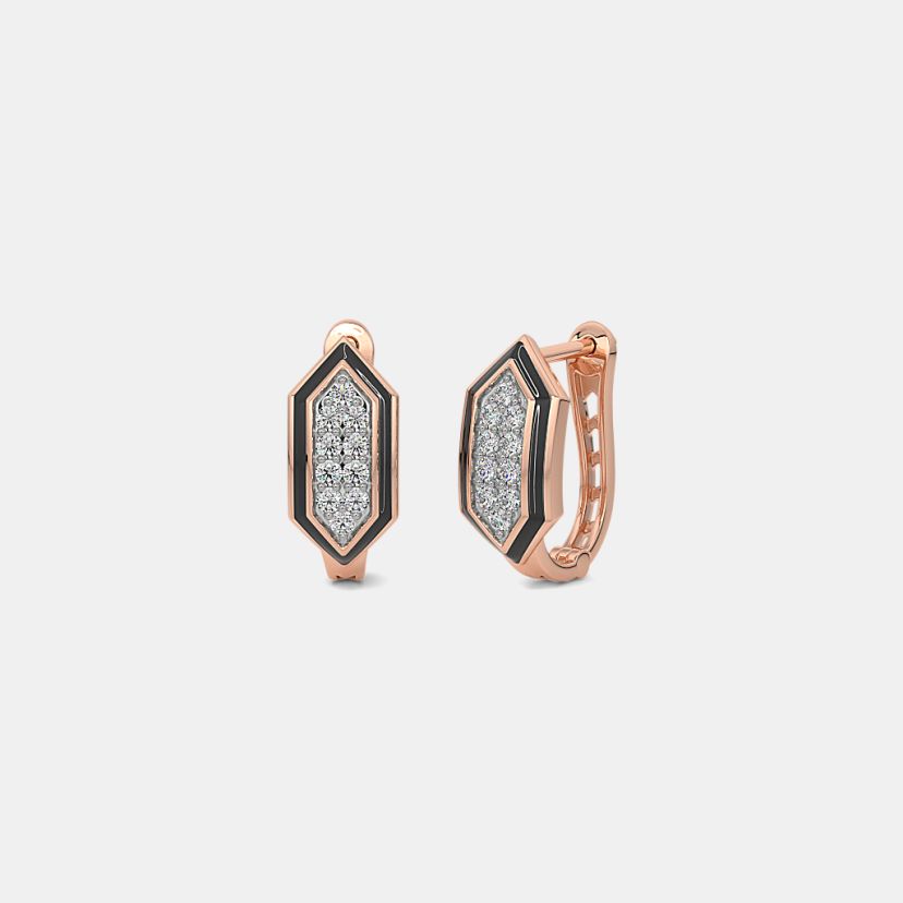 The Midnight Prism Huggie Earrings - image 1