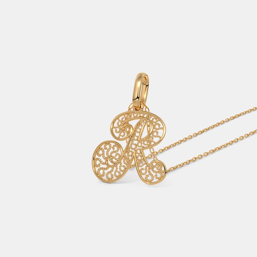 The Avelinc R Initial Pendant - image 1