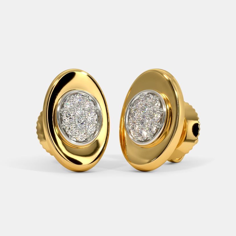 The Ilias Pave Stud Earrings - image 1