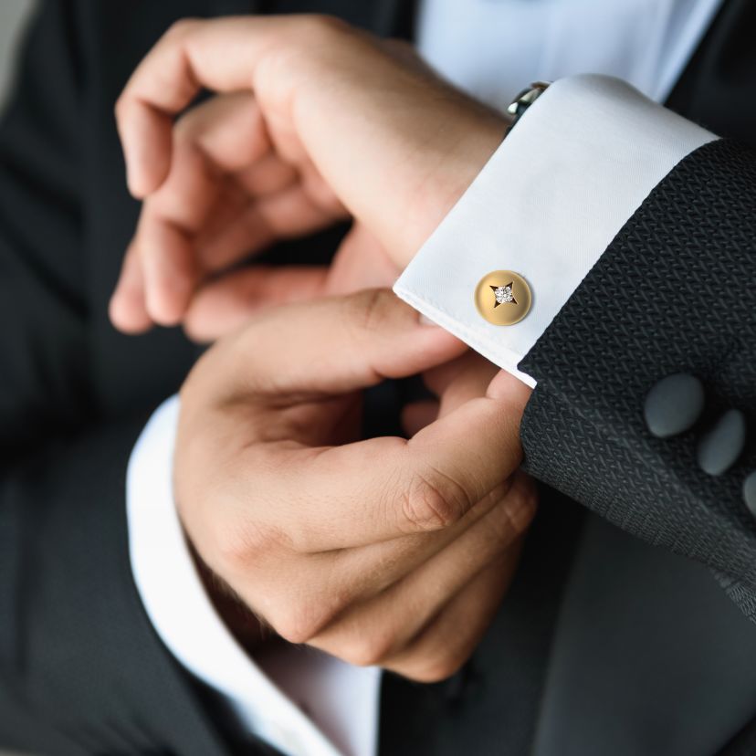 The Ethereal Horizon Solitaire Cufflinks - image 3