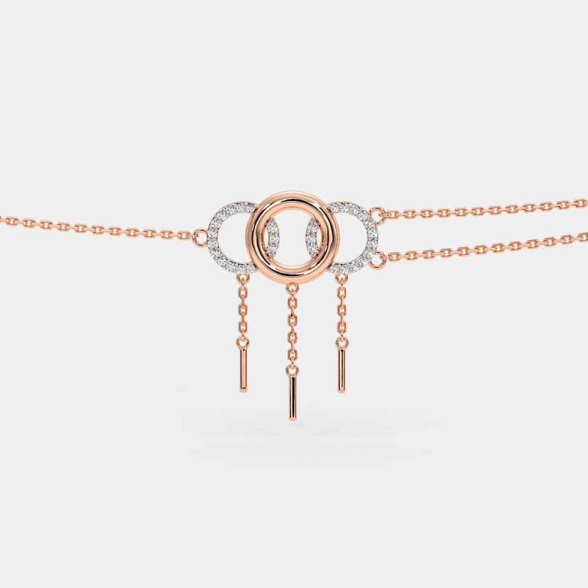 The Zyrix Slider Anklet - Angle View 1