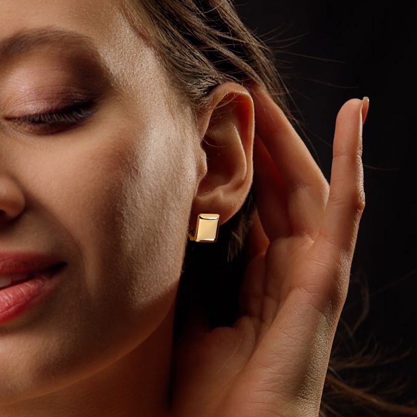 The Sekhmet Huggie Earrings - image 3