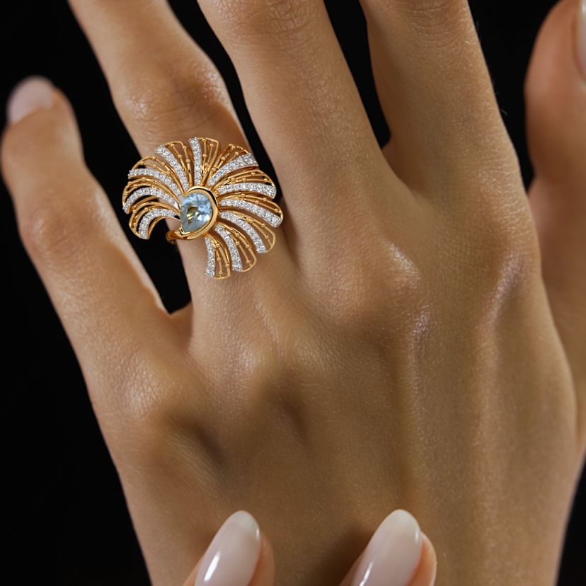 The Serenya Cocktail Ring - image 4