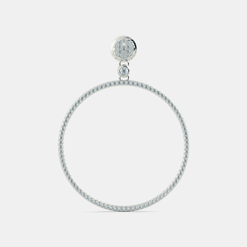 The Meridian Halo Drop Earrings - image 7