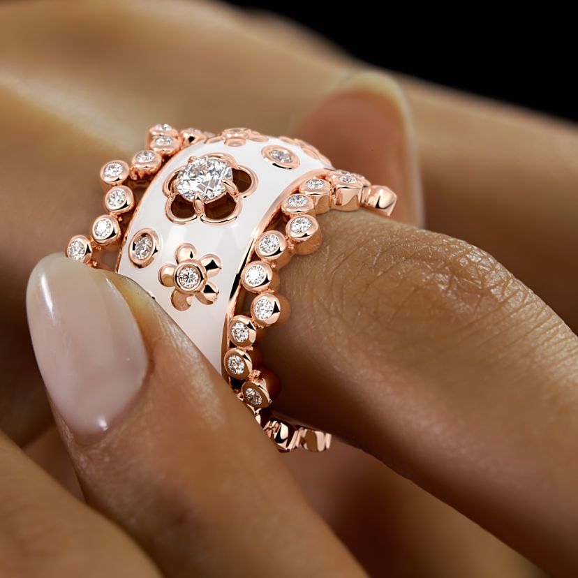 The Lunalit Bridal Ring Set - image 5