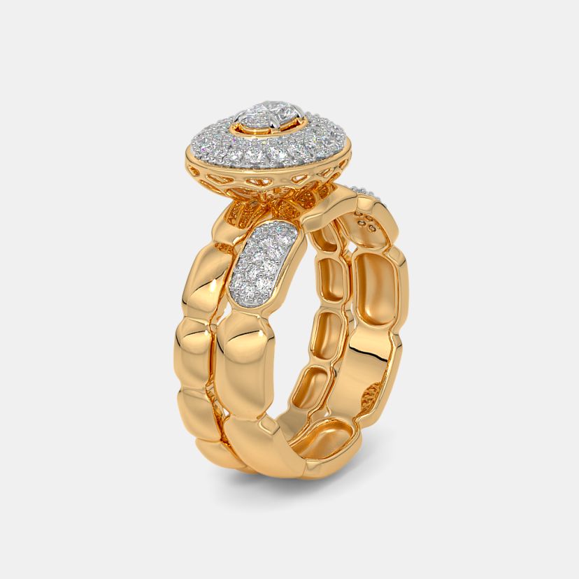 The Rocher Bridal Ring Set - image 10