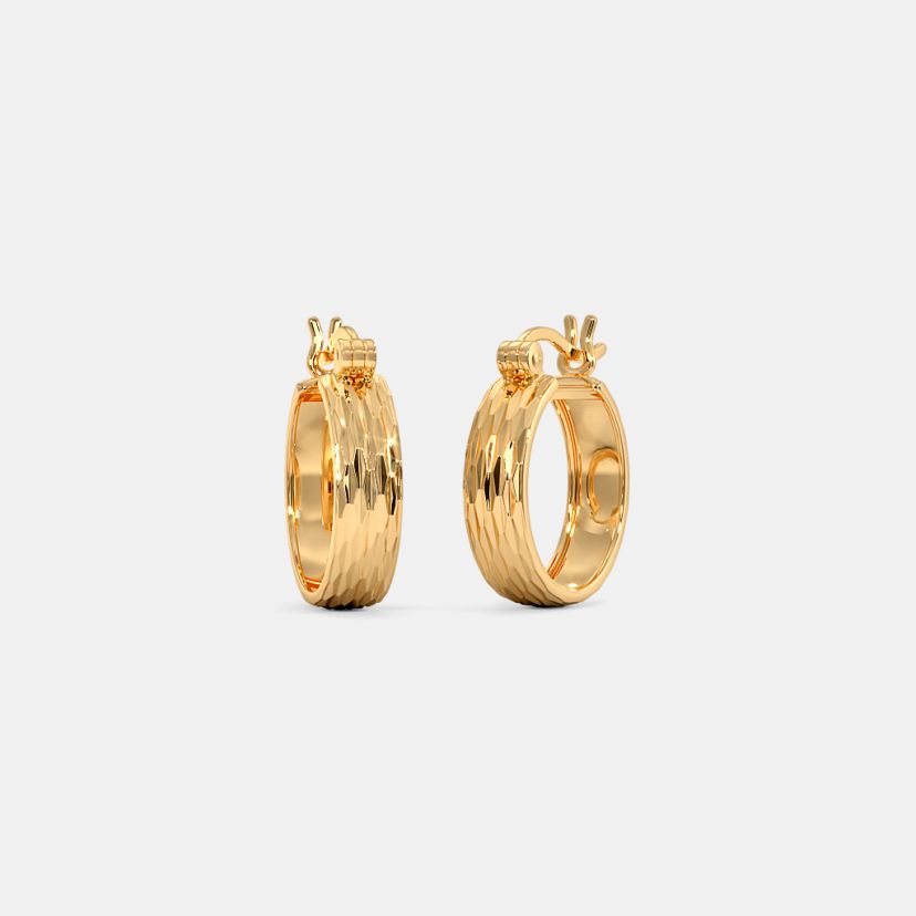The Ardit Textured Hoop Earrings - image 1