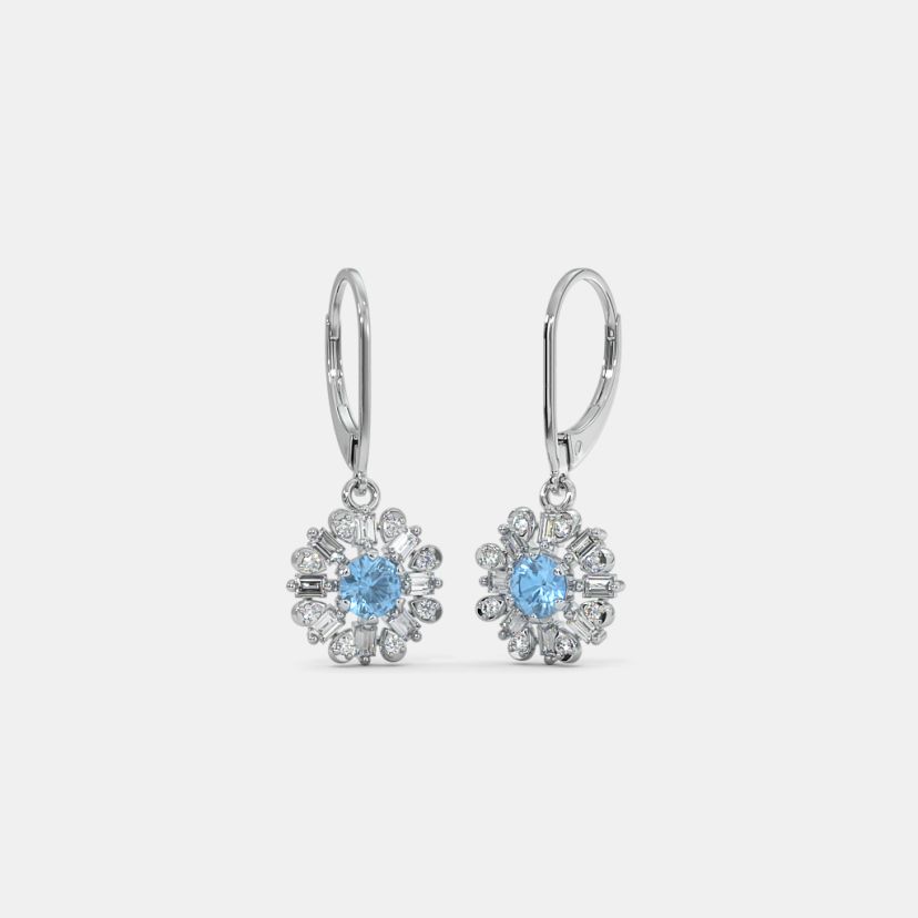 Topaz deals blue earrings