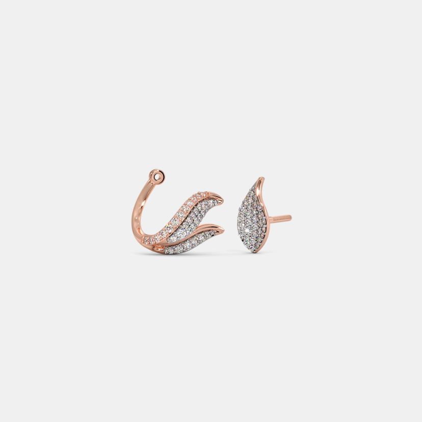 The Sylvan Petals Front Back Earrings - image 4