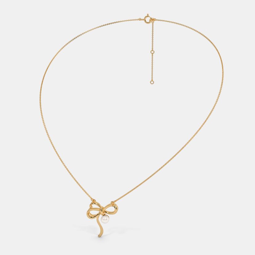 The Tiana Bow Pendant Necklace - image 4