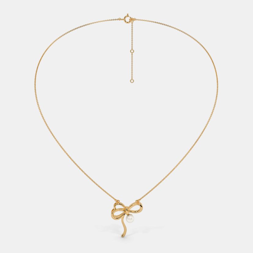 The Tiana Bow Pendant Necklace - image 6