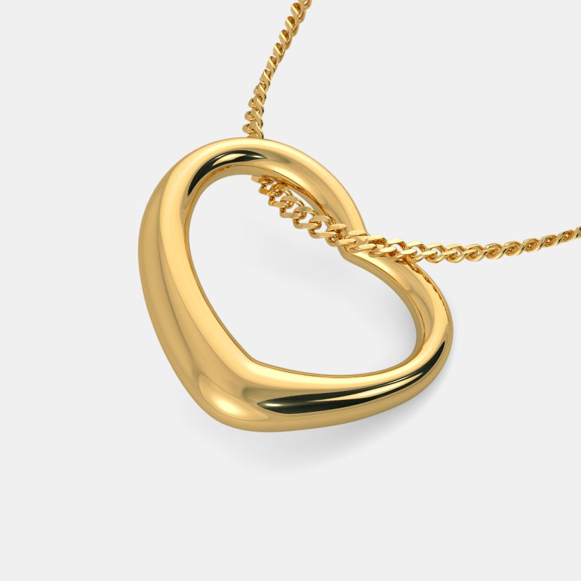 The Gold Kiss Heart Pendant - image 8