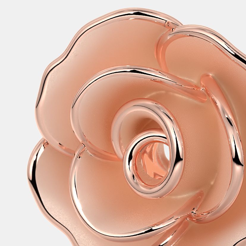 The Blooming Rose Stud Earrings - image 4