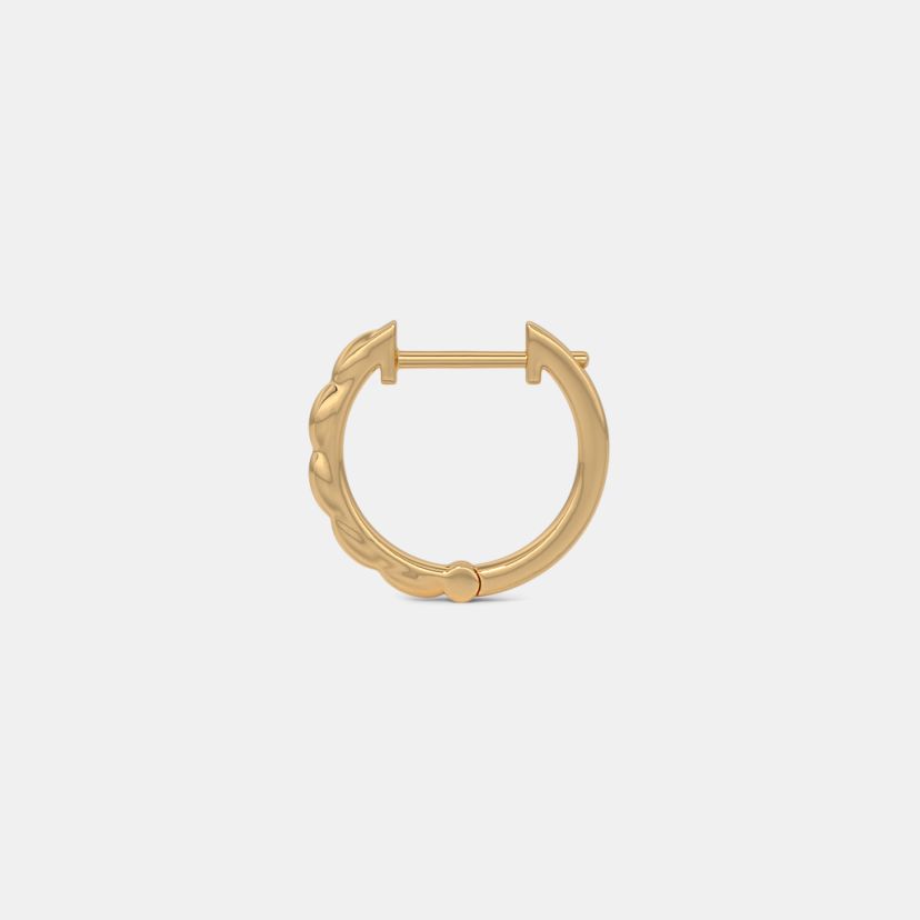 The Swelled Edge Hoop For Him - image 5