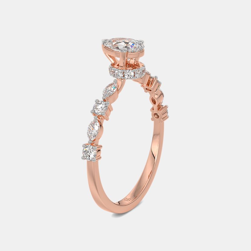 The Luna E Stelle Solitaire Ring - image 9