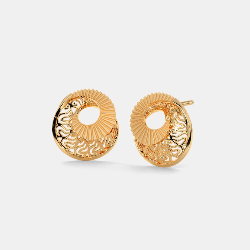 Price 5grm Gold Earrings Buy 400+ Plain Gold Earrings Designs Online